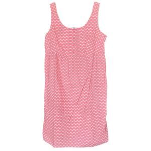 Hanna Andersson Sleep Dress - Coral Pink Cotton with White Details - 14